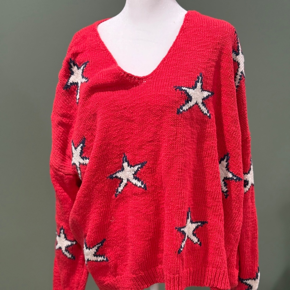 Pink Lily patriotic sweater